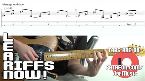 Message In A Bottle Guitar Lesson Tabs Main/Intro Riff - The Police ...