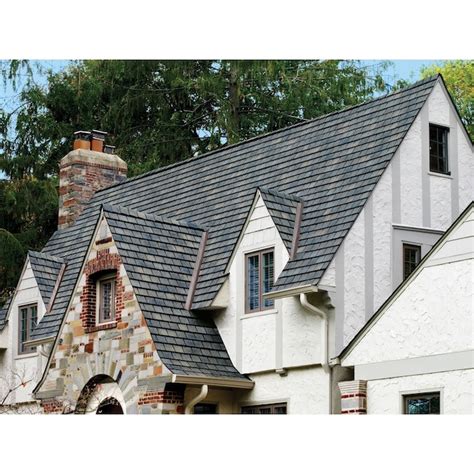 GAF Slateline 33.33-sq ft Mariner Blue Architectural 5-Tab Roof ...