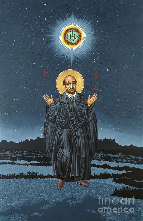 St. Ignatius in Prayer Beneath the Stars 137 Painting by William Hart ...