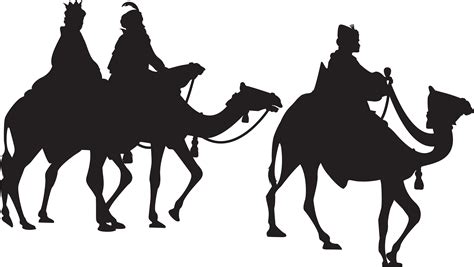 Three Kings Silhouette Png Clip Art Image - Three Wise Men Png ...