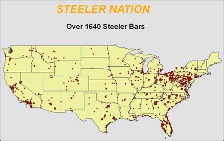 Steeler Nation Map