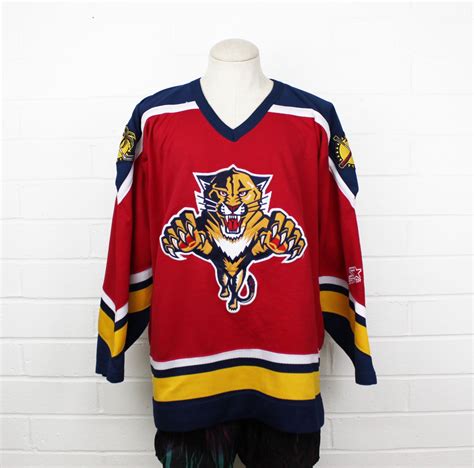 Vintage 90s Florida Panthers Hockey Jersey by Starter large NHL Hockey ...