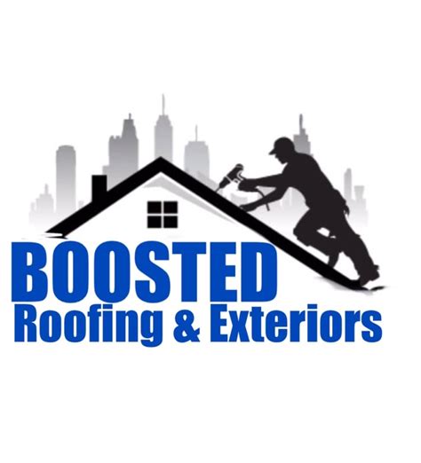 Boosted Roofing & Exteriors Logo Design - 48hourslogo