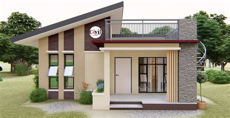 80 SQ.M. Modern Bungalow House Design With Roof Deck - Engineering ...