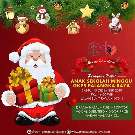 Contoh Undangan Perayaan Natal Sekolah Minggu - IMAGESEE