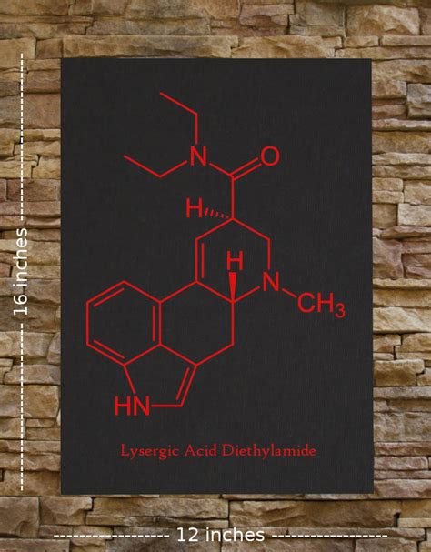 LSD Chemical Structure Canvas Print / Back Patch Acid - Etsy