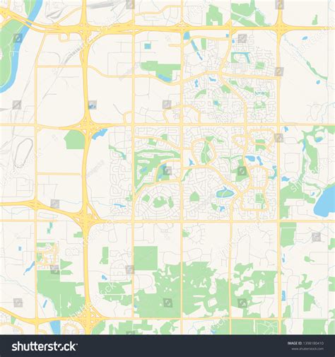 Empty Vector Map Strathcona County Alberta Stock Vector (Royalty Free ...