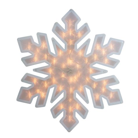 20" Lighted Snowflake Christmas Window Silhouette Decoration ...