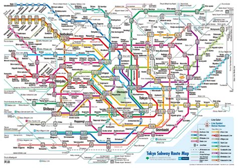 Nice 2015 Map Of Tokyo Metro Tokyo Subway Subway Map Train Map | Images ...