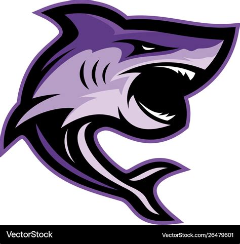 Shark logo design sharks logo for a club or Vector Image