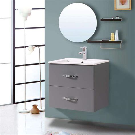 Buy NRG Designer Basin Sink Bathroom Vanity Unit Wall Hung Storage ...