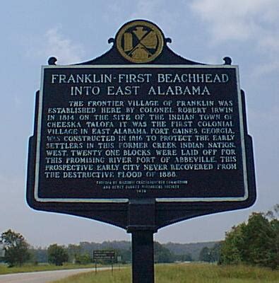 Franklin Alabama History