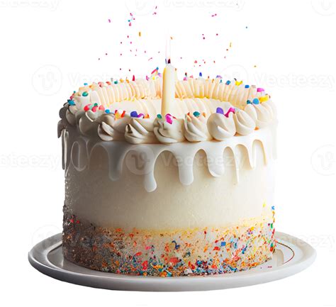 Birthday cake with candles 17340370 PNG