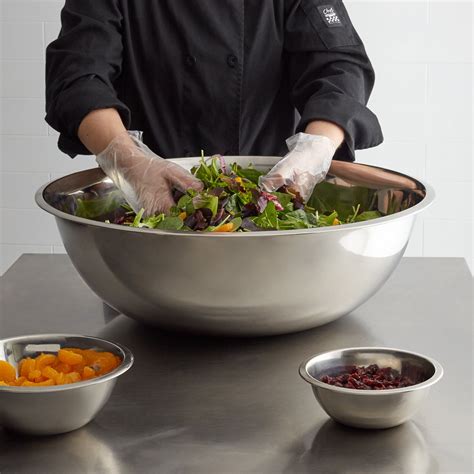 Extra Large Stainless Steel Mixing Bowl Set (Choice) | WebstaurantStore