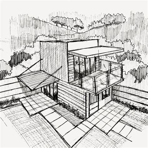 Perspective Drawing Architecture Tutorial - The Architect