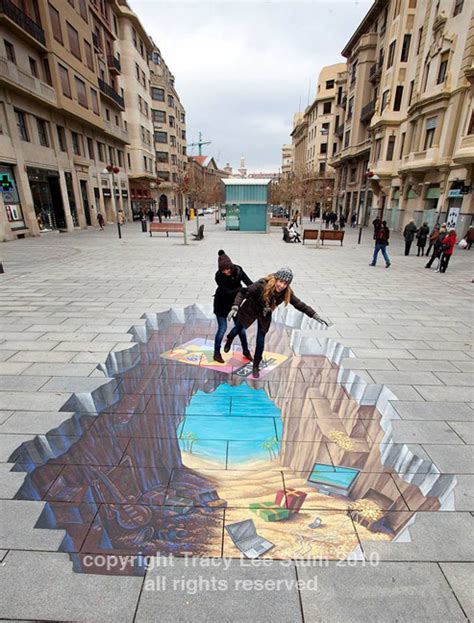 3d Street Painting in Spain | Tracy Lee Stum