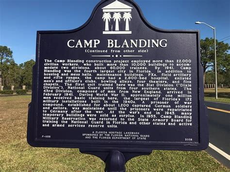 Camp Blanding Museum and Memorial Park (Starke, FL): Address, Phone ...