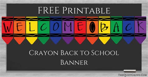 Free Printable Welcome Back to School Banner | Welcome back to school ...