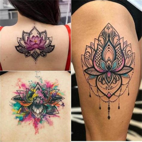 Lotus Flower Tattoo - Female Lotus Tattoos Designs with Meaning