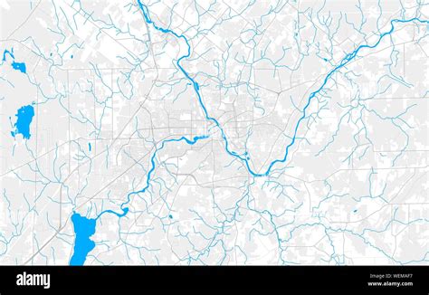 Rich detailed vector area map of Sherbrooke, Quebec, Canada. Map ...