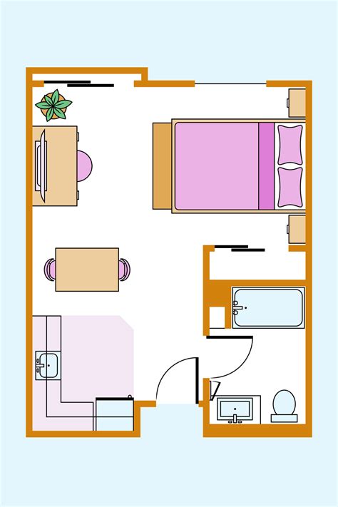 Efficiency Apartment Floor Plans - Wood Flooring Or Laminate Which Is Best