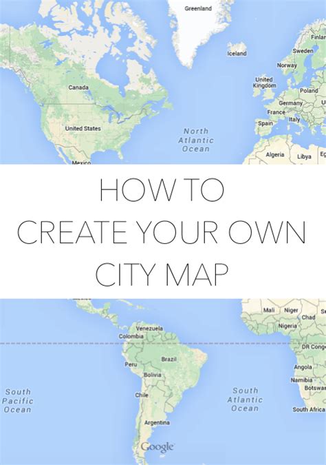 HOW TO CREATE YOUR OWN CITY MAP - Design Darling