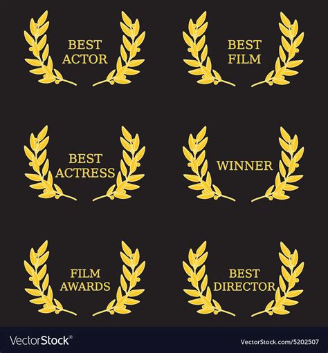 Film awards Royalty Free Vector Image - VectorStock