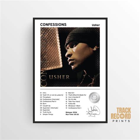 Usher Confessions Album Cover Poster Print High-quality - Etsy