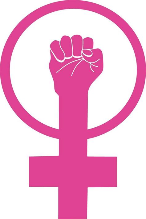 A symbol of feminism. Women's rights. Feminist Icon 2369392 Vector Art ...