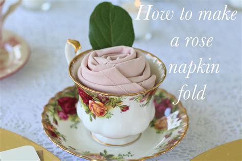 Rose Napkin Fold Tutorial.... - Afternoon Espresso