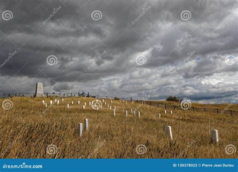 Custer National Cemetery and Monument at Little Bighorn Editorial Stock ...