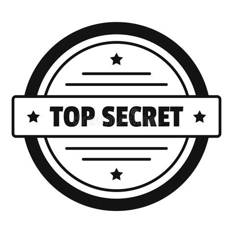 Top Secret Logo, Simple Style. Stock Illustration - Illustration of ...