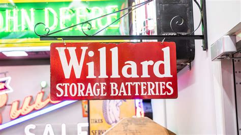 Willard Storage Batteries Double-Sided Porcelain Sign at The World’s ...