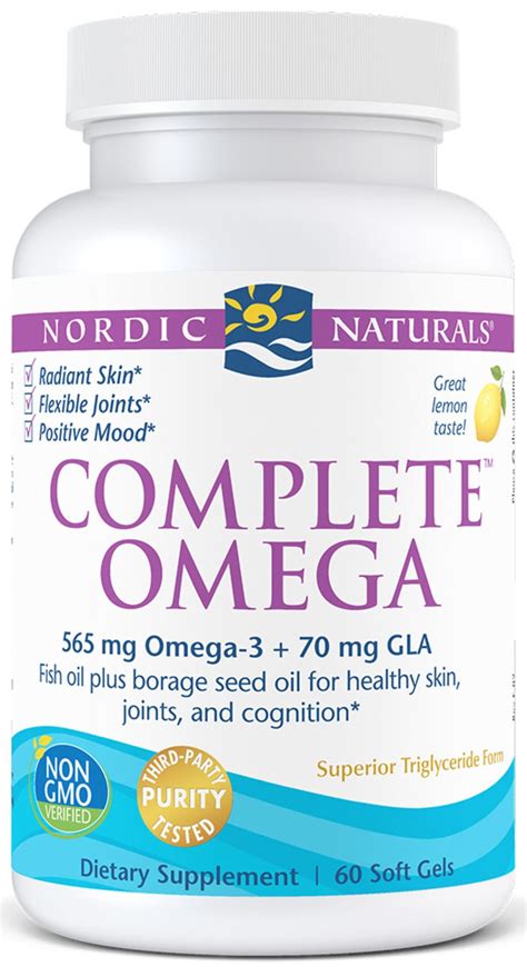 Nordic Naturals Complete Omega | 20% OFF RRP | Omega 3 + GLA ...