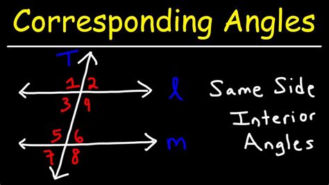 Learn Corresponding Angles and Same Side Interior Angles