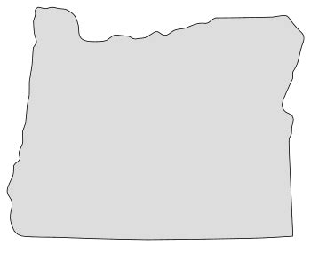 Oregon – Map Outline, Printable State, Shape, Stencil, Pattern – DIY ...