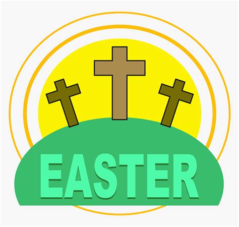 Easter Religious Clipart - Cross Clip Art Easter, HD Png Download - kindpng