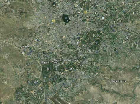 Study area (Ranchi city map), taken from Google Earth. | Download ...