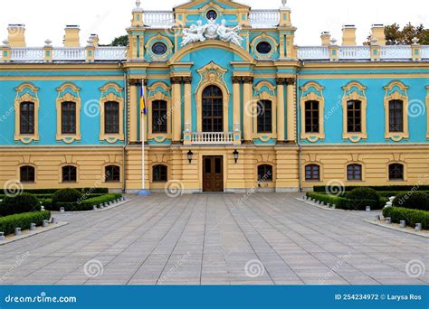 The Mariinsky Palace in Kyiv on F Dnipro, Next To Ukrainian Parliament ...