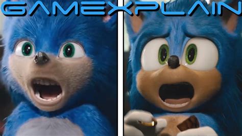 Sonic The Hedgehog Movie Before And After Redesign - Movie Wallpaper