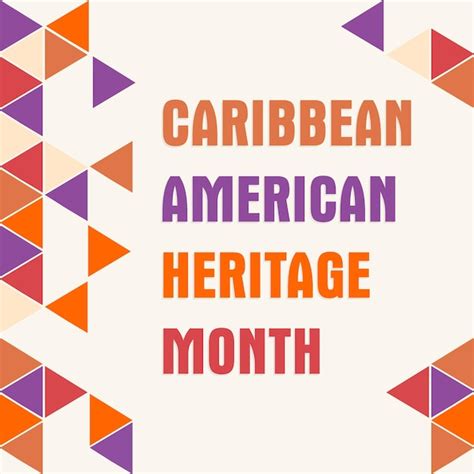 Premium Vector | Caribbean american heritage month in june culture ...