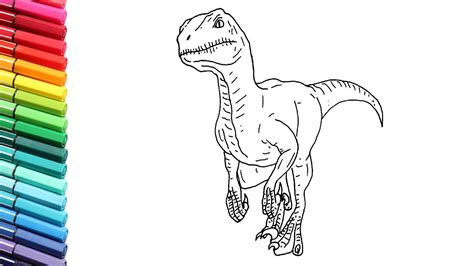 Easy Velociraptor Drawing