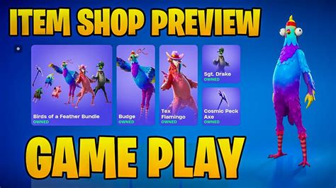 NEW Birds of a Feather Bundle Item Shop & GAMEPLAY (Sgt DRAKE, Tex ...