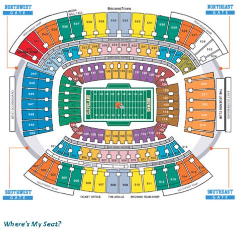 Cleveland Browns Stadium Seating Chart | Where's My Seat? | Flickr