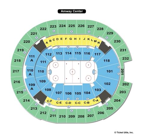 Amway Center Hockey Seating Chart - Center Seating Chart