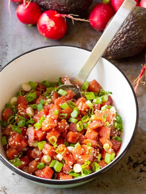 Hawaiian Ahi Poke Bowl Recipe (VIDEO) - A Spicy Perspective