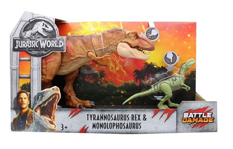 Buy Jurassic World 2 Fallen Kingdom Tyrannosaurus Rex & Monolophosaurus ...