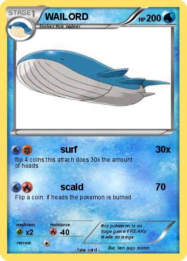 Pokémon WAILORD 1040 1040 - surf - My Pokemon Card