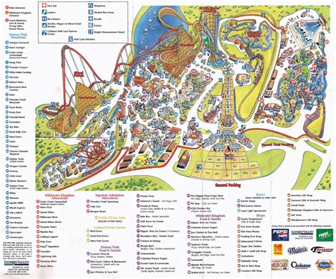 Park Map: Dorney Park 1998 - The DoD3