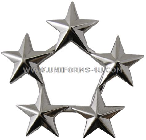 GENERAL OF THE ARMY / AIR FORCE OR FLEET ADMIRAL 5-STAR CAP RANK INSIGNIA